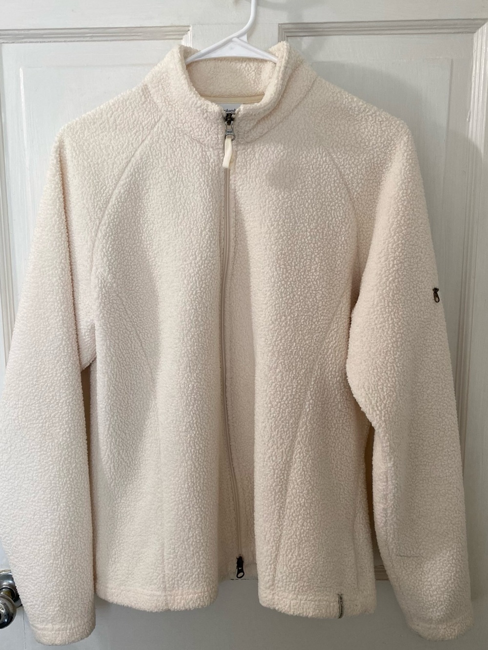 Columbia Cream Teddy Fleece Full-Zip Jacket